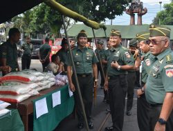 Jelang Hari Raya Idul Fitri, Korem 073/Makutarama Bersama UMKM Kota Salatiga Gelar Bazar Murah