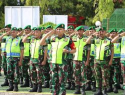 Danrem 073/Makutarama Pimpin Langsung Apel Kesiapan Pengamanan Hari Raya Idul Fitri 1444 H