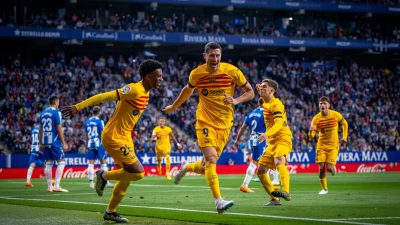 Menangi Derby Catalan Lawan Espanyol 4-2, Barcelona Pastikan Juara Liga Spanyol!