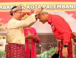 Ganjar Disambut Meriah Di Palembang Oleh Sultan-sultan Dan Tokoh Agama Sumsel