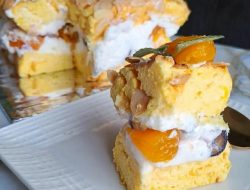 Simak Resep Budapest Cake Isi Jeruk Mandarin Plus Whip Cream! Hmmm Lezatoz!