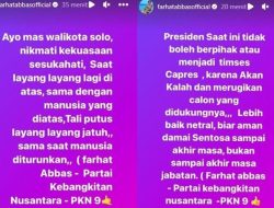 Farhat Abbas Sindir Anak Presiden Di Insta Story, Gibran: Saya Sih Santai