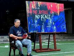DPP Partai Demokrat Gelar Aksi  Cap Jempol Darah, Ada Lukisan SBY  Disitu, Maksudnya?