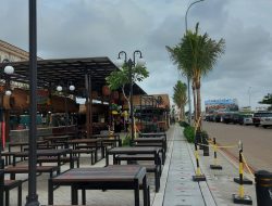 Menikmati Sore Hari di Pantai Maju Golf Island, Pasir Putihnya Keren!