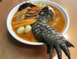 Ramen Godzilla Taiwan, Kuliner Ekstrem dengan Topping Kaki Buaya