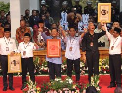 Hasil Undian Nomor Urut Capres-Cawapres 2024: Anies-Muhaimin No 1, Prabowo-Gibran No 2, Ganjar-Mahfud No 3