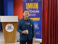 Wakili Indonesia dalam Forum IMUN di Vietnam, Hasan Amarin Damar Jati Bahas Isu Ekonomi Global