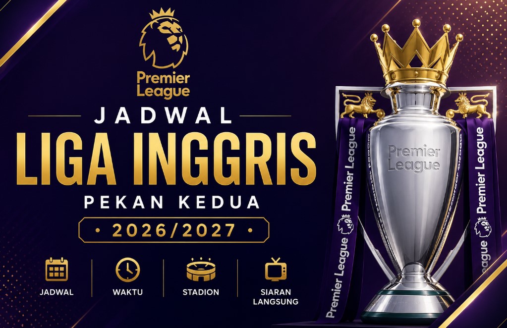 Jadwal Liga Inggris Pekan Kedua 2026/2027: MU Wajib Bangkit, Arsenal Hadapi Aston Villa