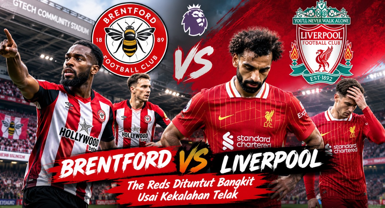 Brentford vs Liverpool: The Reds Dituntut Bangkit Usai Kekalahan Telak