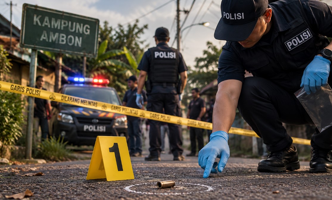 Polisi Selidiki Insiden Penembakan di Dekat Kampung Ambon, Proyektil Diperiksa